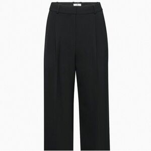Aritzia Babaton Black Creased High Rise Trousers Pants Size 2